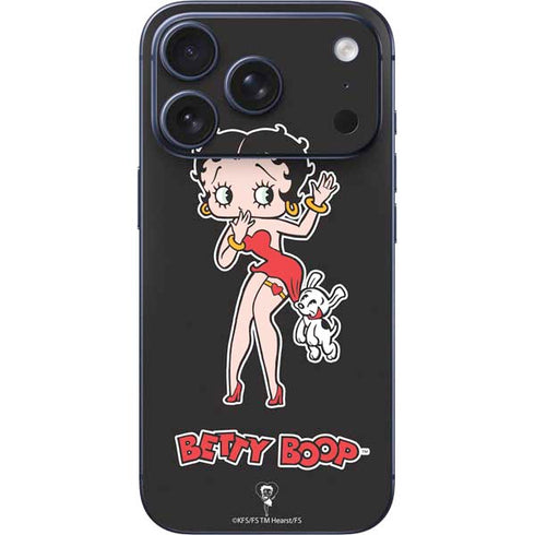 Betty Boop With Puppy iPhone 17 Pro Skin